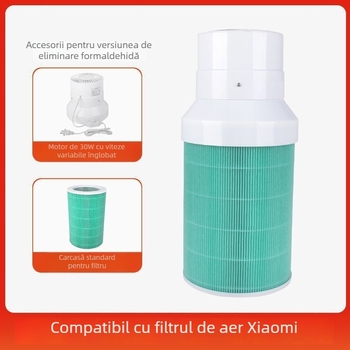 Purificator de aer cu eliminare formaldehidă, debit de aer 400 m³/h sau mai mare, potrivit pentru dormitor, fără instalare (Debit de aer ≥400 m³/h; Suprafață ≥61 m²; Zgomot >70 dB; Fără instalare)