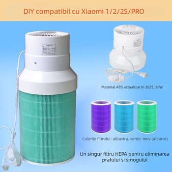 Purificator de aer cu eliminare formaldehidă, debit de aer 400 m³/h sau mai mare, potrivit pentru dormitor, fără instalare (Debit de aer ≥400 m³/h; Suprafață ≥61 m²; Zgomot >70 dB; Fără instalare)