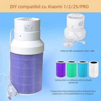 Purificator de aer cu eliminare formaldehidă, debit de aer 400 m³/h sau mai mare, potrivit pentru dormitor, fără instalare (Debit de aer ≥400 m³/h; Suprafață ≥61 m²; Zgomot >70 dB; Fără instalare)