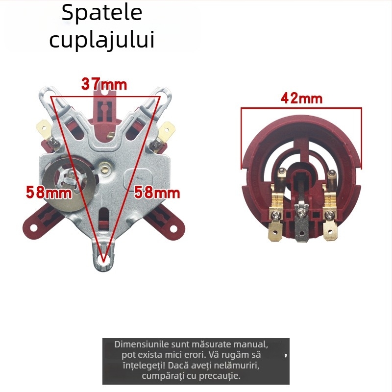 Bază universală pentru fierbător electric cu întrerupător de control al temperaturii, conector și cuplaj priză