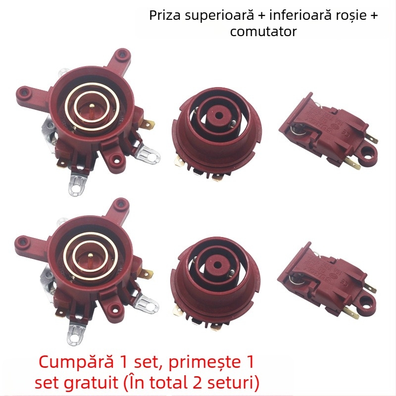 Bază universală pentru fierbător electric cu întrerupător de control al temperaturii, conector și cuplaj priză