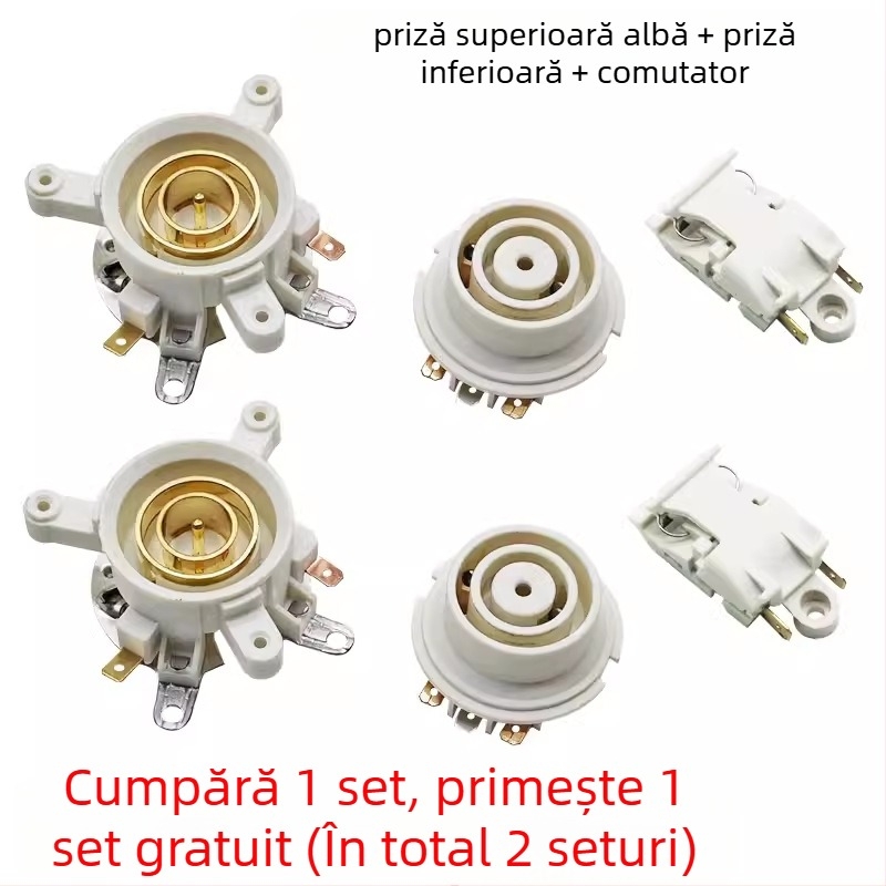 Bază universală pentru fierbător electric cu întrerupător de control al temperaturii, conector și cuplaj priză