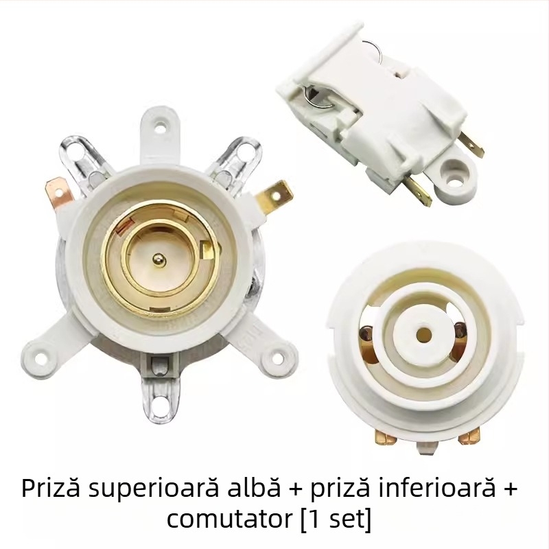 Bază universală pentru fierbător electric cu întrerupător de control al temperaturii, conector și cuplaj priză