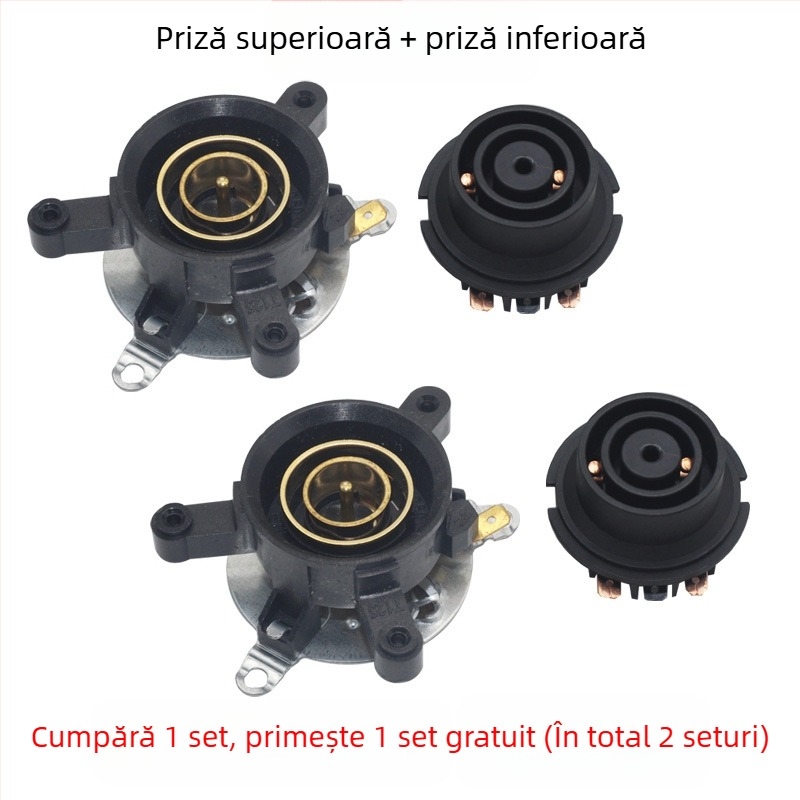 Bază universală pentru fierbător electric cu întrerupător de control al temperaturii, conector și cuplaj priză