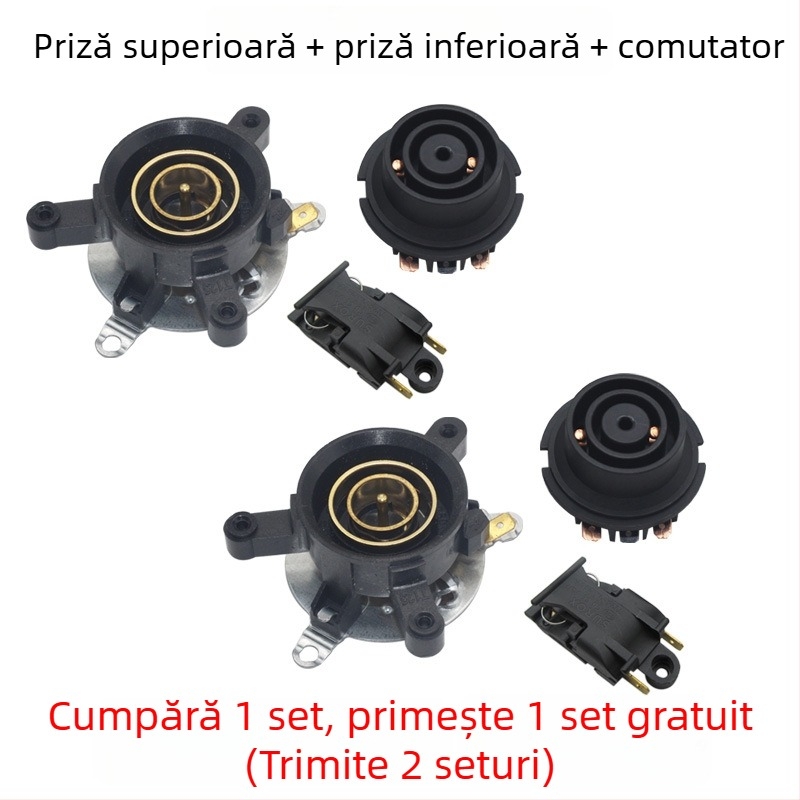 Bază universală pentru fierbător electric cu întrerupător de control al temperaturii, conector și cuplaj priză
