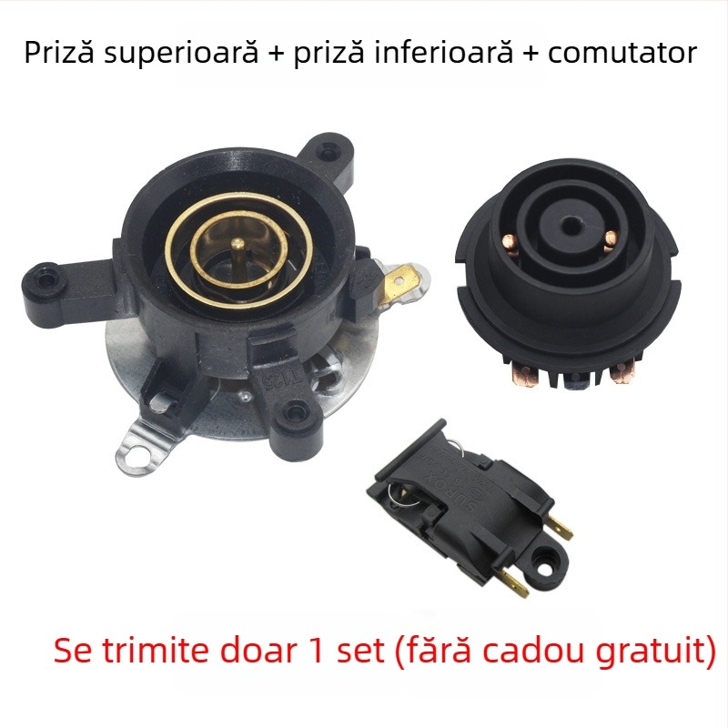 Bază universală pentru fierbător electric cu întrerupător de control al temperaturii, conector și cuplaj priză