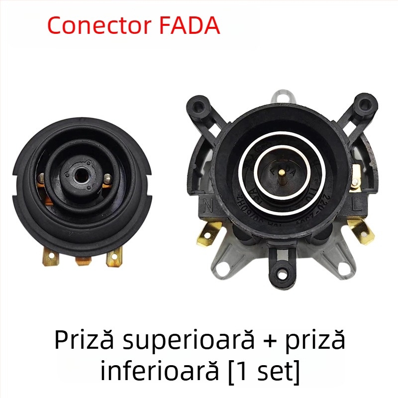 Bază universală pentru fierbător electric cu întrerupător de control al temperaturii, conector și cuplaj priză