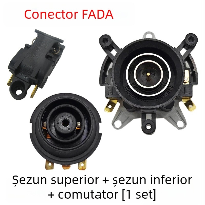 Bază universală pentru fierbător electric cu întrerupător de control al temperaturii, conector și cuplaj priză