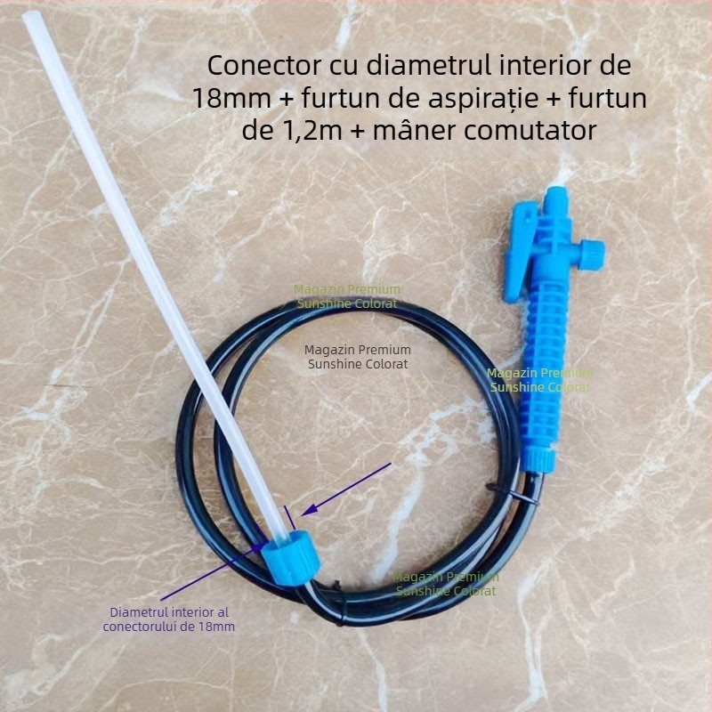 Stropitoare de umăr, 5 L, cu pompă de aer, valvă de deflare, furtun de pulverizare