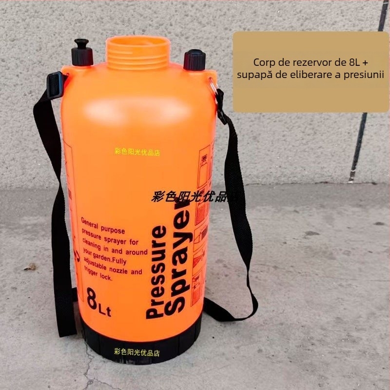 Stropitoare de umăr, 5 L, cu pompă de aer, valvă de deflare, furtun de pulverizare