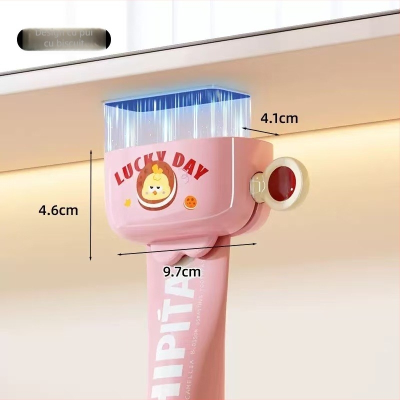 Presa de pastă de dinți montată pe perete - clip pentru pastă și curățător facial, Keeping safe, uz general, 2 stiluri