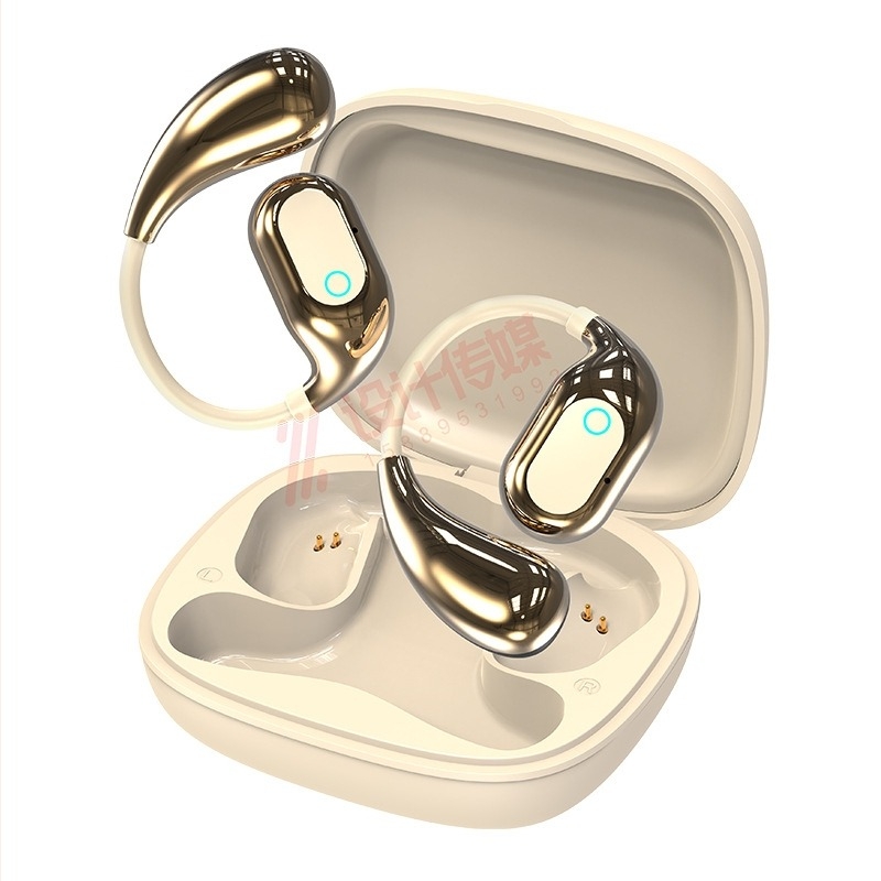 MG7 Căști Bluetooth Sport cu clips pentru ureche, ecran LCD color, translator AI și interpretare simultană (Bluetooth 5.4; autonomie peste 8 ore; încărcare wireless; latență scăzută)