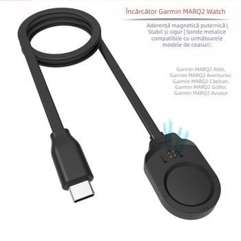 Cablu de încărcare magnetic USB-C pentru Garmin MARQ Gen2 smartwatch