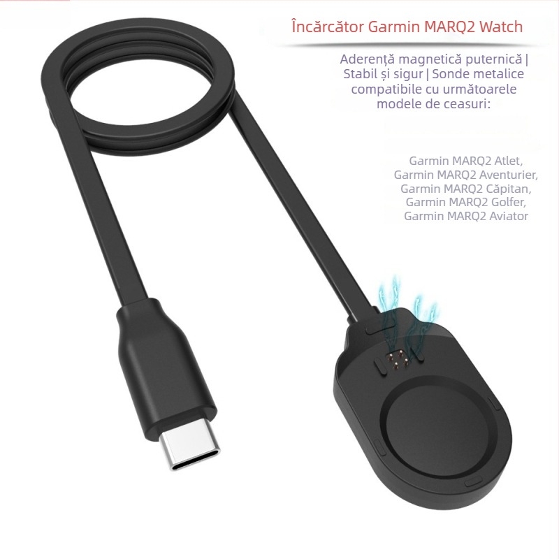 Cablu de încărcare magnetic USB-C pentru Garmin MARQ Gen2 smartwatch