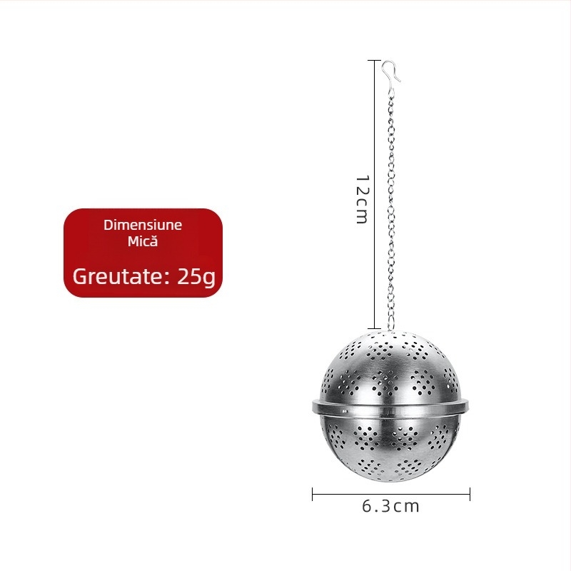 Infuzor de ceai din oțel inoxidabil 304 – bilă de filtrare multifuncțională pentru ceai, condimente și supă; Brand Xinghao; Stil: modern simplu; Lansat în 2019