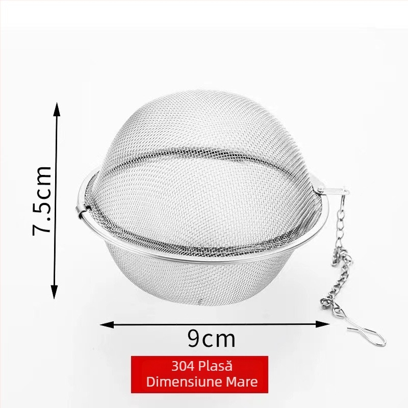 Infuzor de ceai din oțel inoxidabil 304 – bilă de filtrare multifuncțională pentru ceai, condimente și supă; Brand Xinghao; Stil: modern simplu; Lansat în 2019