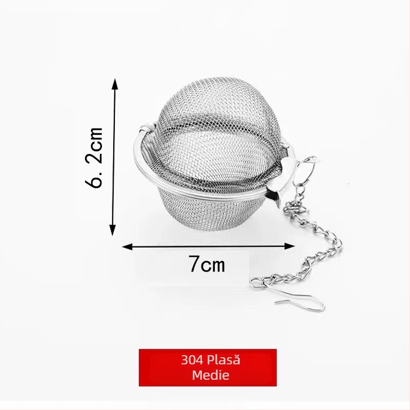 Infuzor de ceai din oțel inoxidabil 304 – bilă de filtrare multifuncțională pentru ceai, condimente și supă; Brand Xinghao; Stil: modern simplu; Lansat în 2019