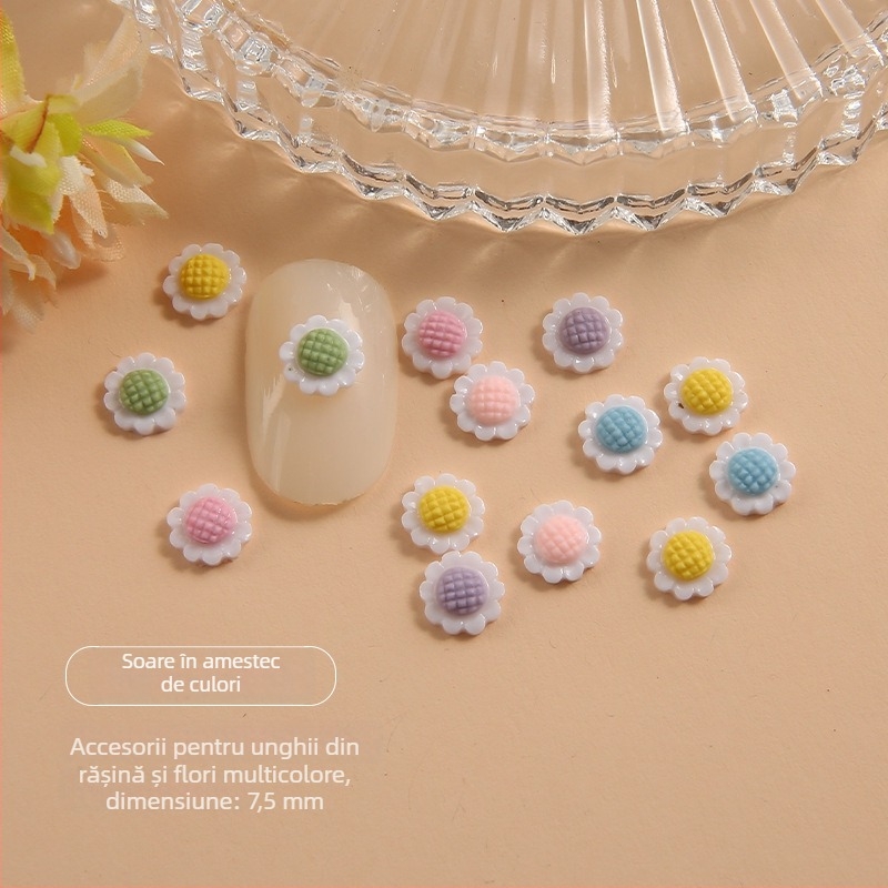 Accesorii de unghii din rășină, model floral – Princess Series, stil Lovely/Sweet, Jory Accessories