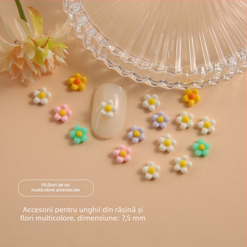 Accesorii de unghii din rășină, model floral – Princess Series, stil Lovely/Sweet, Jory Accessories