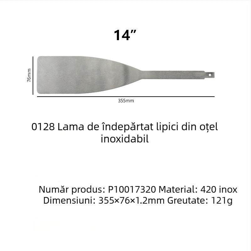 Peng gong lamă din oțel inoxidabil pentru unealtă electrică, cu lamă de cauciuc, pentru demontarea parbrizului și reparații auto