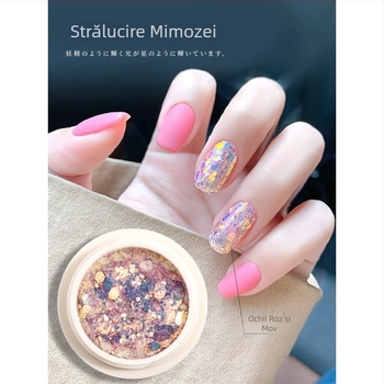 Accesorii pentru unghii DIY cu paiete strălucitoare, amestec 32 g, oxid de aluminiu, motiv Anul Calului