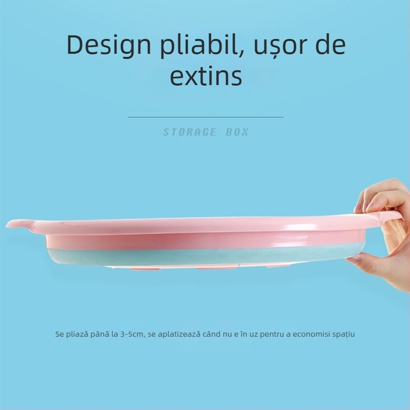 Suport pliabil pentru chiuveta copiilor - Design desen animat, Plastic, Greutate brută 0.5 kg, Lansat vara 2021