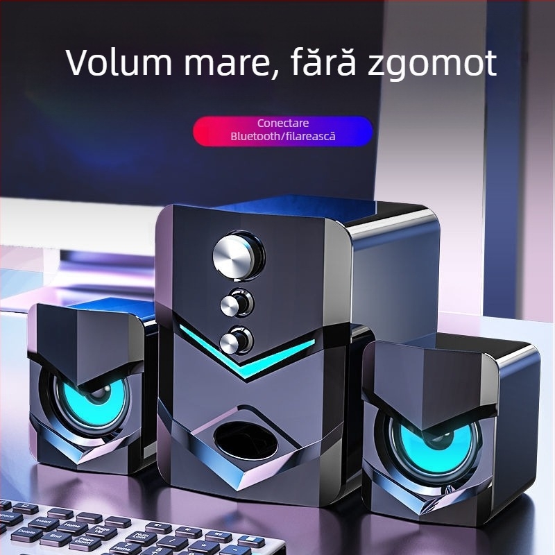 SADA Difuzor de birou pentru PC/Laptop cu Bluetooth, sunet 2.1, subwoofer