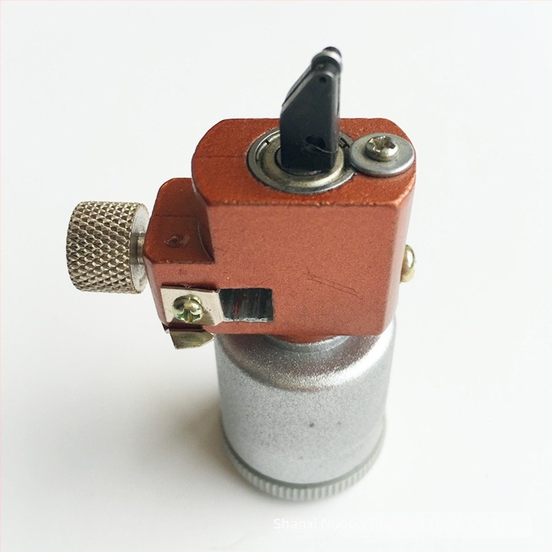 Tăietor de cercuri din sticlă cu roller cu șase roți, lubrificat cu ulei; aliaj metalic; electroplacare; greutate 0,2 kg