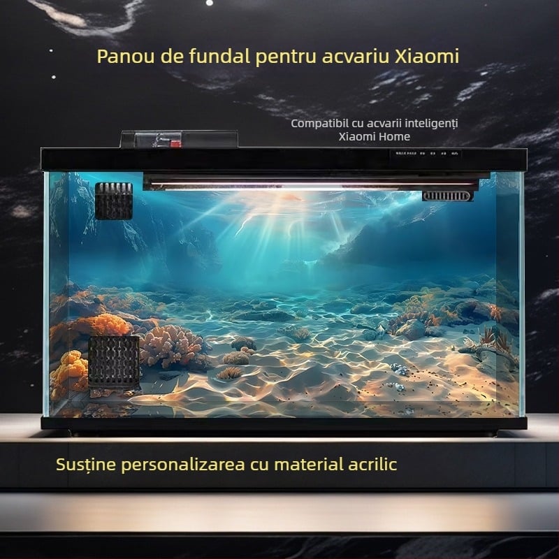 Fundal pentru acvariu - acrilic, formă mini, decor de peisaj, scop principal: amenajare a acvariului, funcție: altceva