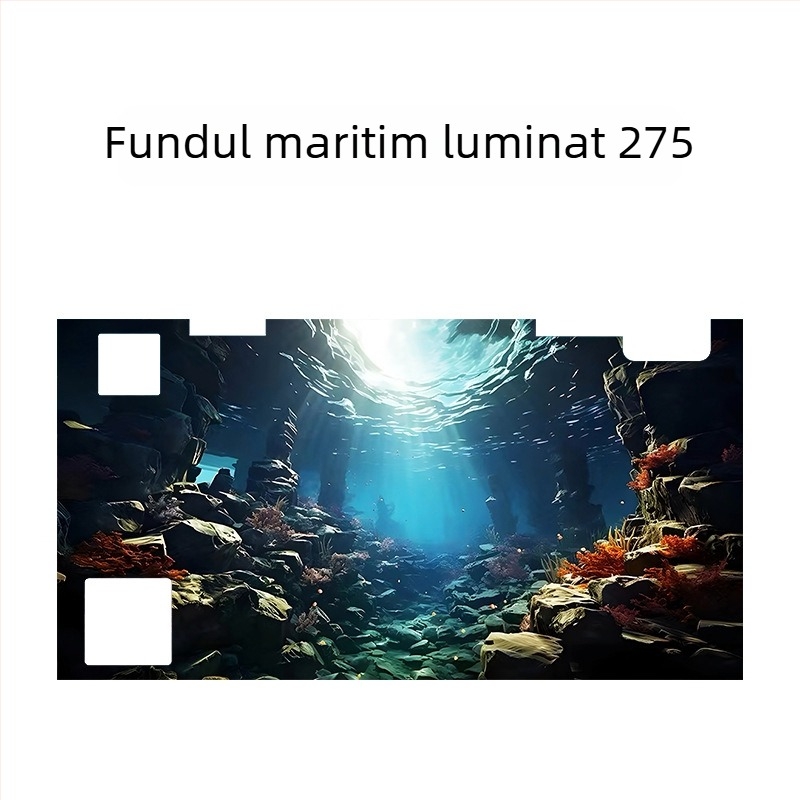 Fundal pentru acvariu - acrilic, formă mini, decor de peisaj, scop principal: amenajare a acvariului, funcție: altceva