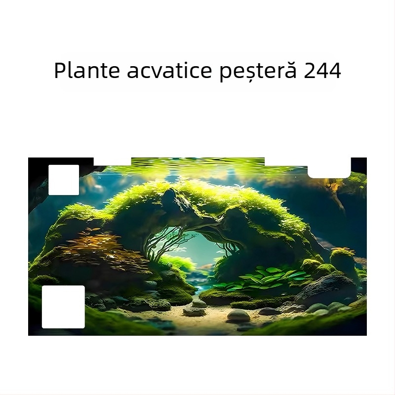 Fundal pentru acvariu - acrilic, formă mini, decor de peisaj, scop principal: amenajare a acvariului, funcție: altceva