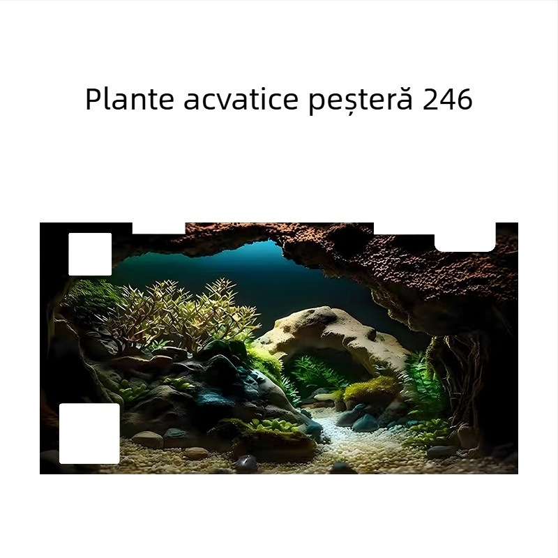 Fundal pentru acvariu - acrilic, formă mini, decor de peisaj, scop principal: amenajare a acvariului, funcție: altceva