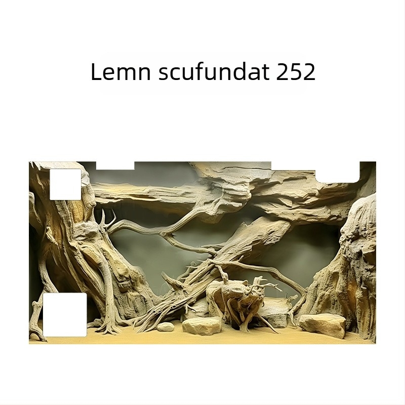 Fundal pentru acvariu - acrilic, formă mini, decor de peisaj, scop principal: amenajare a acvariului, funcție: altceva