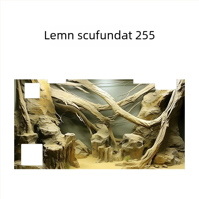 Fundal pentru acvariu - acrilic, formă mini, decor de peisaj, scop principal: amenajare a acvariului, funcție: altceva