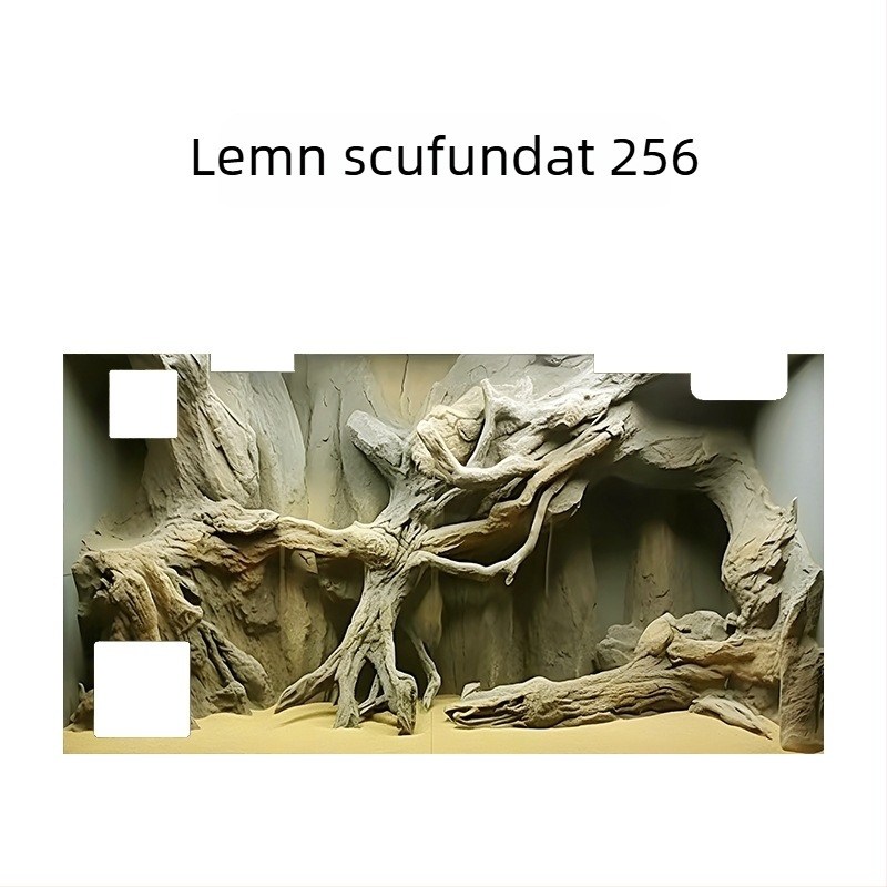 Fundal pentru acvariu - acrilic, formă mini, decor de peisaj, scop principal: amenajare a acvariului, funcție: altceva