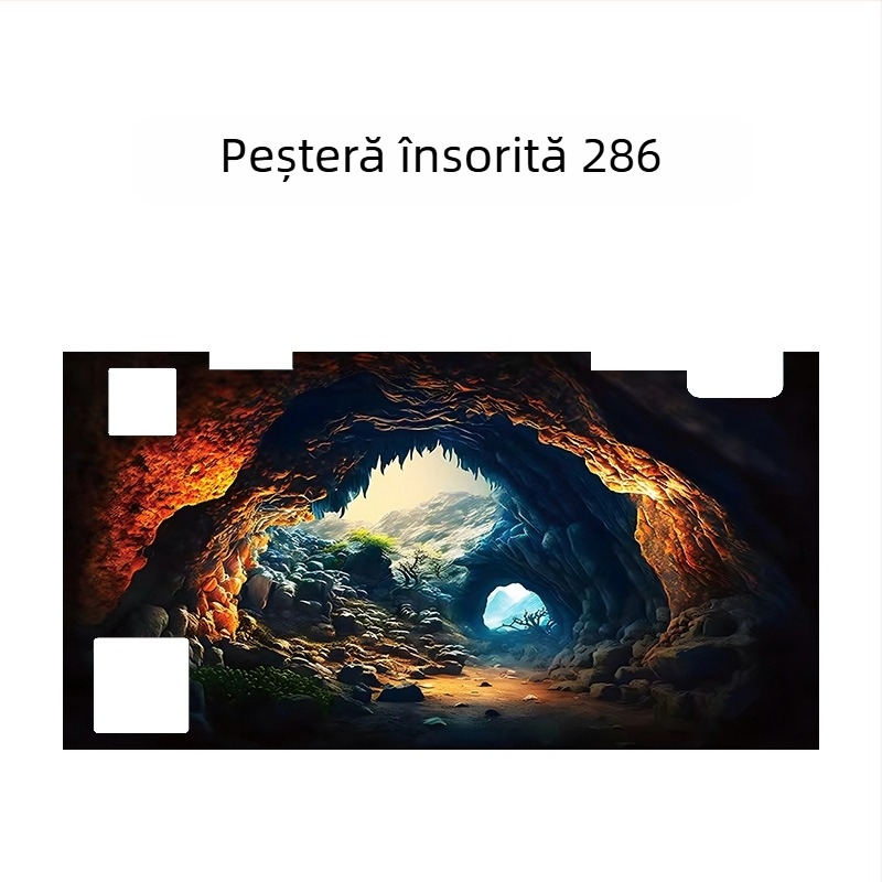 Fundal pentru acvariu - acrilic, formă mini, decor de peisaj, scop principal: amenajare a acvariului, funcție: altceva