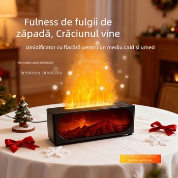 Difuzor Bluetooth cu umidificator, difuzor de aromă și lumină ambientală de noapte; sistem cu 2 difuzoare, Bluetooth 5.1, 40Hz-20kHz, redare 6 ore, rază 10 m