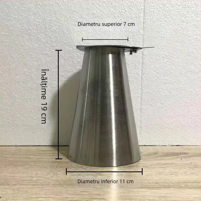 Cap de control al temperaturii pentru oală cu cărbune, oțel inoxidabil, capacitate 2.1–4 L, fără energie electrică