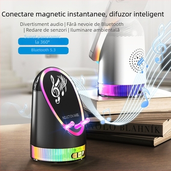 3 în 1 difuzor Bluetooth cu suport pentru telefon și încărcare USB, Bluetooth 5.0, 10W putere, rază de acțiune 10 m, 60 Hz-15 kHz, SNR ≥60 dB
