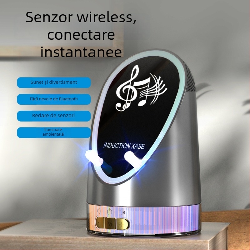 3 în 1 difuzor Bluetooth cu suport pentru telefon și încărcare USB, Bluetooth 5.0, 10W putere, rază de acțiune 10 m, 60 Hz-15 kHz, SNR ≥60 dB