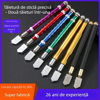 Luwei Cuțit Manual pentru Sticlă, Vârf Diamantat, Tip Rulant, Pentru Sticlă