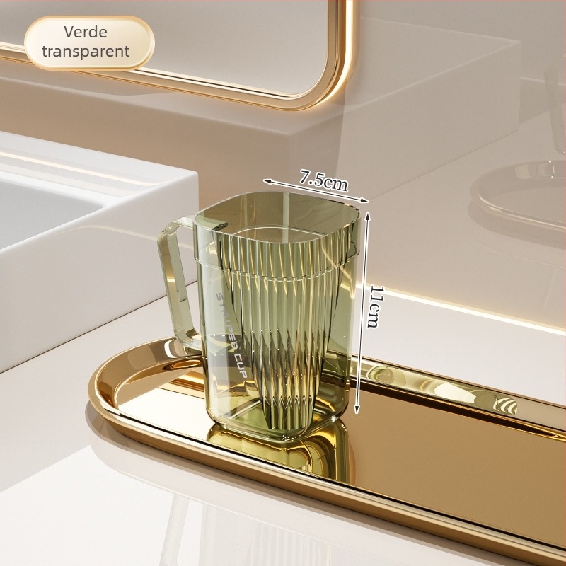 Cupa acrilică pentru apă de gură și organizator de periuțe – depozitare multifuncțională pentru pastă de dinți și periuțe, uz casnic