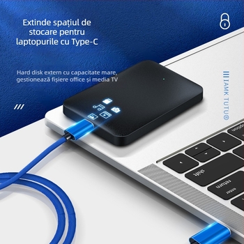 Cablu OTG USB-C pentru date cu conectori Mini USB la Type-C și T-Port, M-M, Digital Fox
