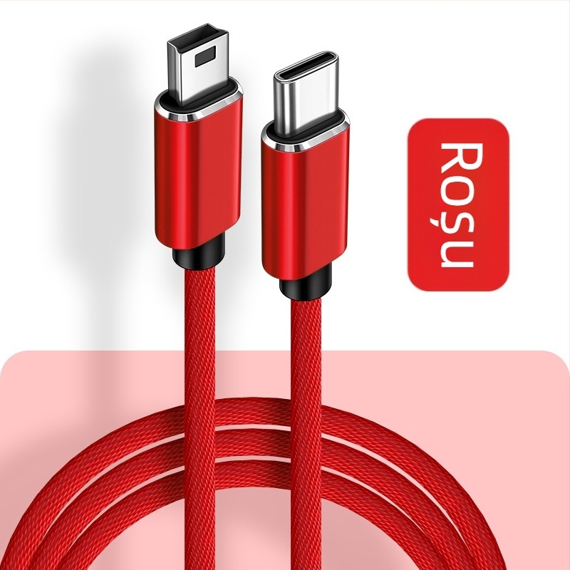 Cablu OTG USB-C pentru date cu conectori Mini USB la Type-C și T-Port, M-M, Digital Fox