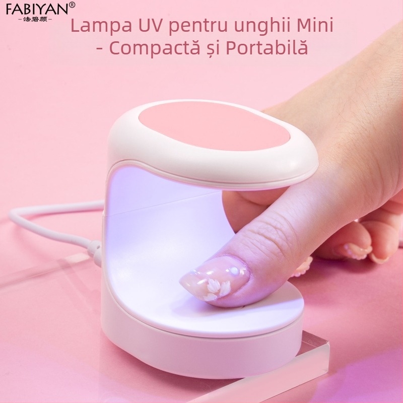 Lampa fototerapie pentru unghii SKU001577, Lampa compactă pentru uscare Gel Oje, Previne înnegrirea degetelor, Uscare rapidă