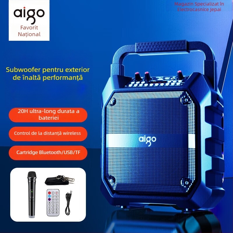 Patriots T52 Boxă Bluetooth IPX7, rezistență la apă, 100Hz-20kHz, SNR ≥70dB, Carcasă ABS, Bluetooth 2.0