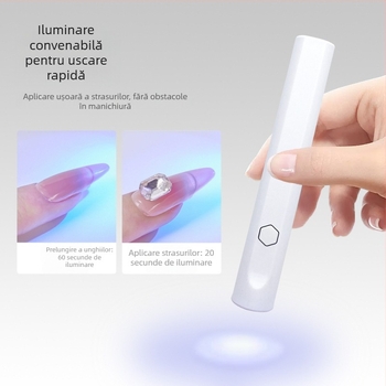 Lampă pentru unghii, portabilă și reîncărcabilă, model One Word Lamp, origine Zhejiang