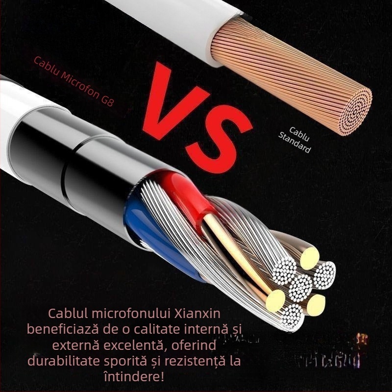 Microfon pentru desktop, pentru uz casnic, ideal pentru streaming, chat vocal, jocuri, transmisiuni live și înregistrări