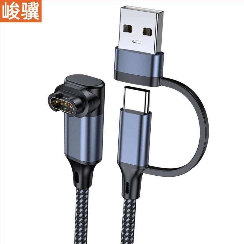 Junji cablu 2-în-1 pentru încărcare și transfer de date Garmin, cu interfețe USB și USB-C, compatibil cu modelele: 245/265/965/955, Fenix 7 Pro, 6X, 5S, 5X, X5, Vivoactive3