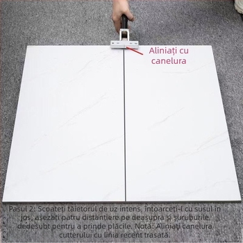 Cuțit de împingere pentru plăci, model Roller Glass Knife, unealtă de tăiere a plăcilor